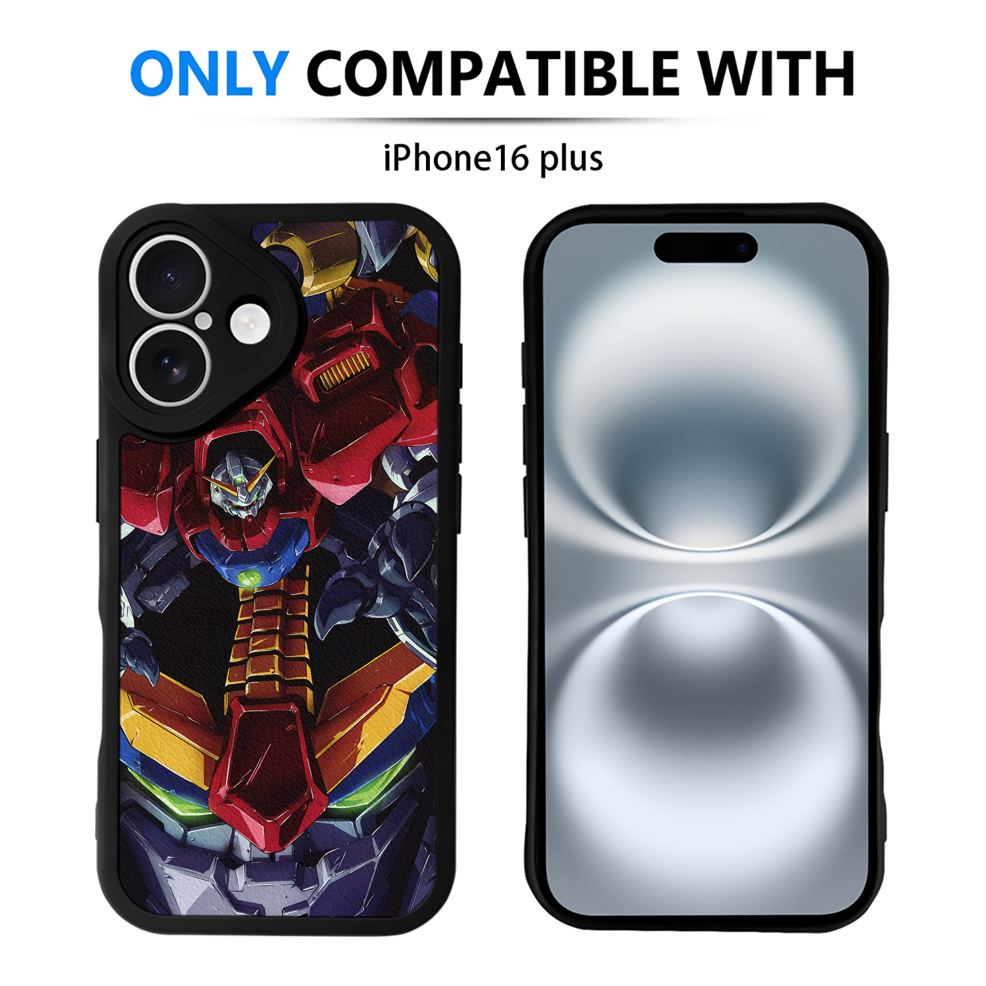 （画像用） 機動戦士ガンダム Mobile Suit Gundam 【iPhone 16シリーズ対応】シリコンスマホケース（レザー調） 材質：シリコン